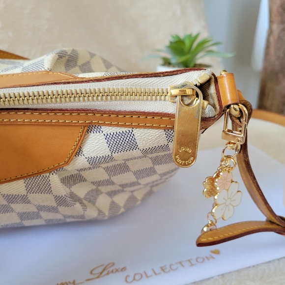 Discontinued ❤ Authentic LV Siracusa PM Damier Azur Crossbody Bag - Picture 12 of 16